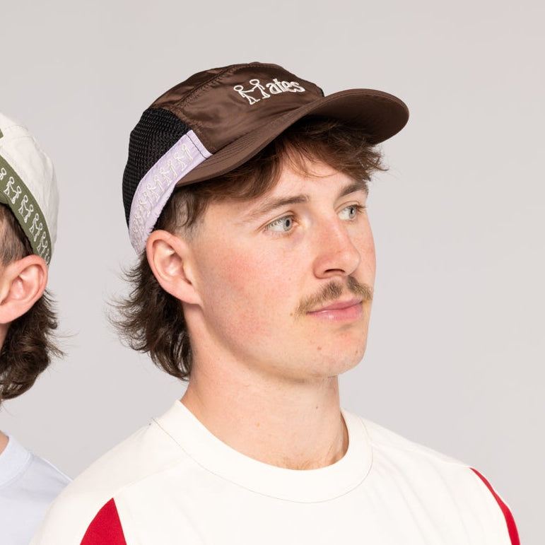 Brown/Lavender Cap (medium/large fit)